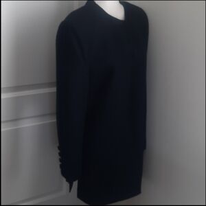 Jones New York Black Button Coat sz 14